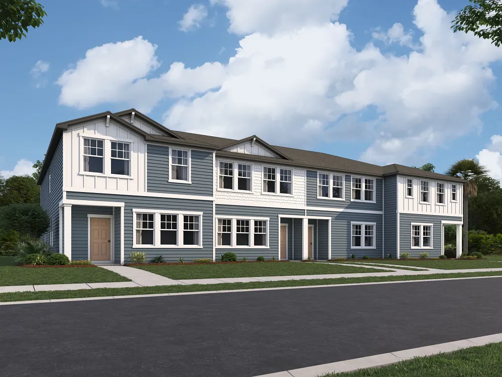 Fachada del modelo Pavo de Starlight Homes en Brookewater at Crossprairie